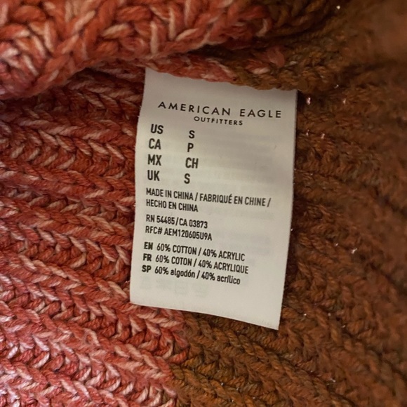 American Eagle Cropped Striped Sweater - Picture 3 of 3